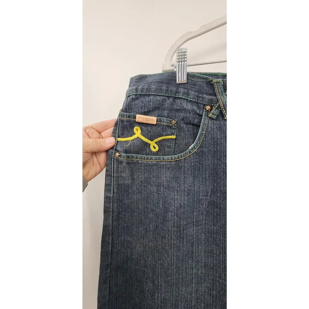LRG Men's Large Pocket‎ Embroidered Jeans Size 42 X 33 Street Wear